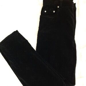 Excellent condition Liz Wear cotton velvet black jeans